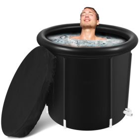 Ice Bath Tub for Athletes, Portable Cold Plunge Inflatable, Large Cold Plunge Tub, Nylon Fabric Ice Plunge Tub for Recovery