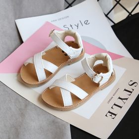 Sandals For Girls Summer Children Kids Girl Boy Outdoor Soft Cross Sandals Slippers Shoes Sandalias Kids Shoes Ð¡Ð°Ð½Ð´Ð°Ð»Ð¸ (Color: White, size: 25-insole 15.5cm)